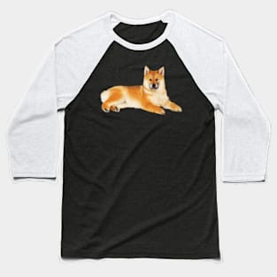 Shiba Inu Dog Resting, Love Shiba Inu Dogs Baseball T-Shirt